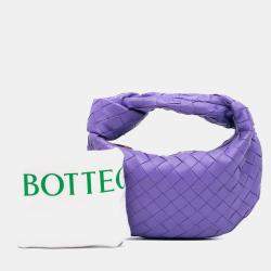 Pre Owned Bottega Veneta Purple Mini Nappa Intrecciato Jodie