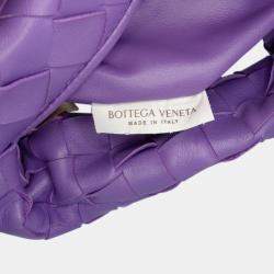 Pre Owned Bottega Veneta Purple Mini Nappa Intrecciato Jodie
