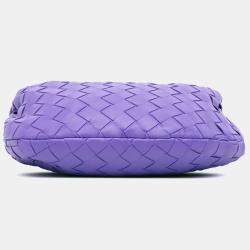 Pre Owned Bottega Veneta Purple Mini Nappa Intrecciato Jodie