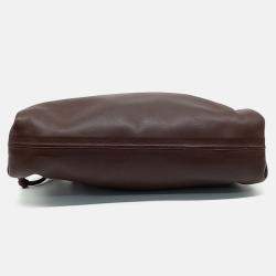 Pre Owned Bottega Veneta Brown Leather Butter Calf Crossbody Bag