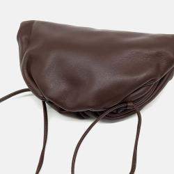 Pre Owned Bottega Veneta Brown Leather Butter Calf Crossbody Bag
