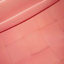 Pre Owned Bottega Veneta Pink Leather Brick Cassette Bag