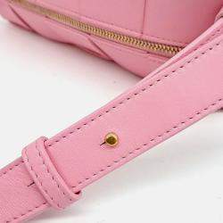 Pre Owned Bottega Veneta Pink Leather Brick Cassette Bag