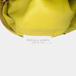 Pre Owned Bottega Veneta Yellow Mini Nappa Intrecciato Jodie