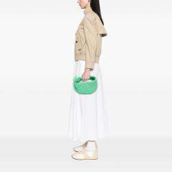 Pre Owned Bottega Veneta Green Mini Nappa Intrecciato Jodie