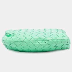 Pre Owned Bottega Veneta Green Mini Nappa Intrecciato Jodie