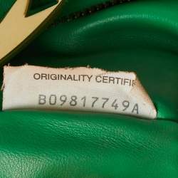 Pre Owned Bottega Veneta Green Intrecciato Leather Mini Jodie Hobo
