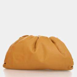 Pre Owned Bottega Veneta The Pouch Calfskin Clutch Bag