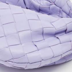 Pre Owned Bottega Veneta Lilac Intrecciato Leather Micro Candy Jodie Bag