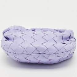 Pre Owned Bottega Veneta Lilac Intrecciato Leather Micro Candy Jodie Bag
