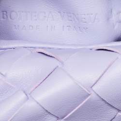 Pre Owned Bottega Veneta Lilac Intrecciato Leather Micro Candy Jodie Bag