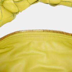 Pre Owned Bottega Veneta Yellow Mini Nappa Intrecciato Jodie
