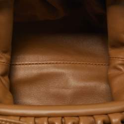 Pre Owned Bottega Veneta Brown Leather The Mini Pouch Bag