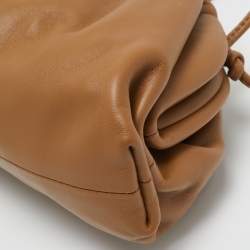 Pre Owned Bottega Veneta Brown Leather The Mini Pouch Bag