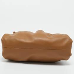 Pre Owned Bottega Veneta Brown Leather The Mini Pouch Bag