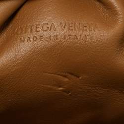 Pre Owned Bottega Veneta Brown Leather The Mini Pouch Bag