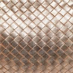 Pre Owned Bottega Veneta Rose Gold Intrecciato Leather Nodini Crossbody Bag