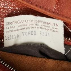 مملوكة مسبقًا Bottega Veneta Brown Leather Grommet Frame Boston Bag