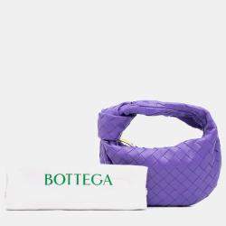 Pre Owned Bottega Veneta Purple Mini Nappa Intrecciato Jodie