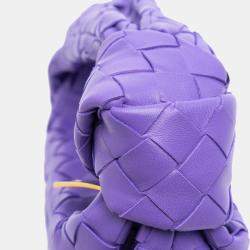 Pre Owned Bottega Veneta Purple Mini Nappa Intrecciato Jodie