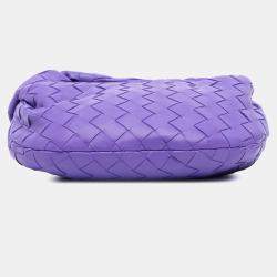 Pre Owned Bottega Veneta Purple Mini Nappa Intrecciato Jodie