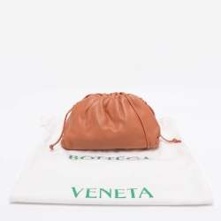 Pre Owned Bottega Veneta Brown Leather Small The Pouch Clutch