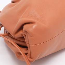 Pre Owned Bottega Veneta Brown Leather Small The Pouch Clutch