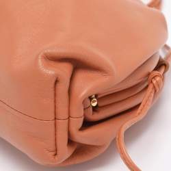 Pre Owned Bottega Veneta Brown Leather Small The Pouch Clutch