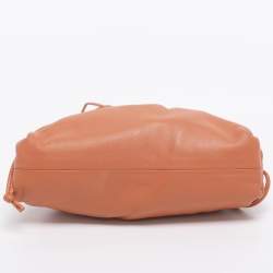 Pre Owned Bottega Veneta Brown Leather Small The Pouch Clutch