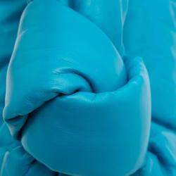 Pre Owned Bottega Veneta Blue Mini Nappa Puffy Jodie