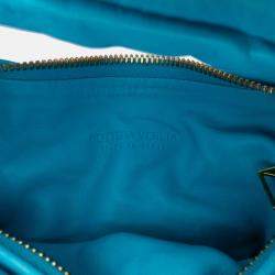 Pre Owned Bottega Veneta Blue Mini Nappa Puffy Jodie
