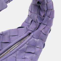 Pre Owned Bottega Veneta Purple Mini Nappa Intrecciato Jodie