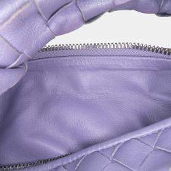 Pre Owned Bottega Veneta Purple Mini Nappa Intrecciato Jodie