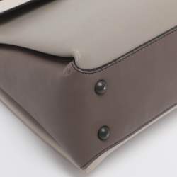 Pre Owned Bottega Veneta Tricolor Leather Small Piazza Bag