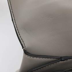 Pre Owned Bottega Veneta Tricolor Leather Small Piazza Bag