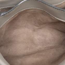 Pre Owned Bottega Veneta Tricolor Leather Small Piazza Bag