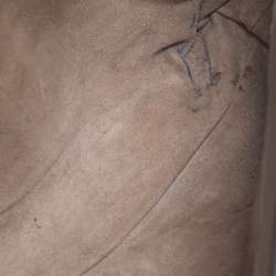 Pre Owned Bottega Veneta Tricolor Leather Small Piazza Bag