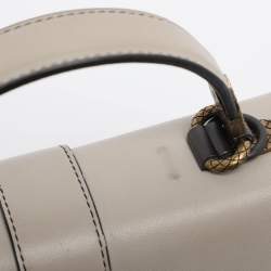 Pre Owned Bottega Veneta Tricolor Leather Small Piazza Bag