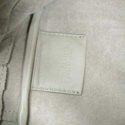 Pre Owned Bottega Veneta Intrecciato Large Light Green Leather Tote Bag