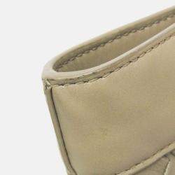 Pre Owned Bottega Veneta Intrecciato Large Light Green Leather Tote Bag