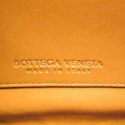 Pre Owned Bottega Veneta Mount Orange Leather Shoulder Bag