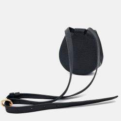 Pre Owned Bottega Veneta Black Leather Palmellato Belt Bag