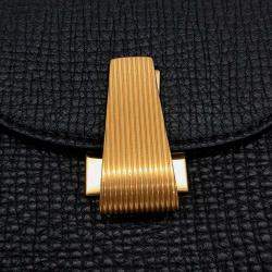 Pre Owned Bottega Veneta Black Leather Palmellato Belt Bag
