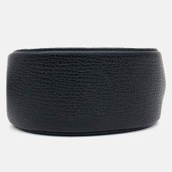 Pre Owned Bottega Veneta Black Leather Palmellato Belt Bag