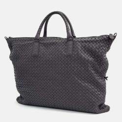 Pre Owned Bottega Veneta Black Leather convertible bag