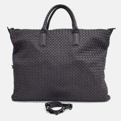Pre Owned Bottega Veneta Black Leather convertible bag