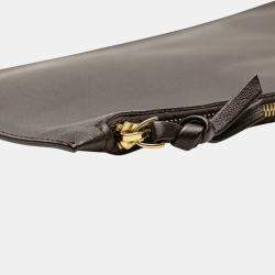 Pre Owned Bottega Veneta Brown Lambskin Intreccio Cabat Tote