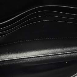 Pre Owned Bottega Veneta Black Intrecciato Leather Medium Andiamo Clutch