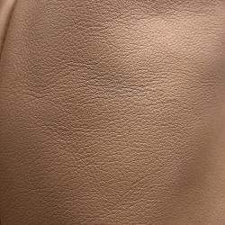 Pre Owned Bottega Veneta The Shoulderpouch Beige Leather Shoulder Bag