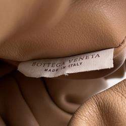 Pre Owned Bottega Veneta The Shoulderpouch Beige Leather Shoulder Bag